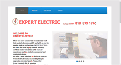Desktop Screenshot of expertelectric1.com