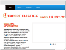 Tablet Screenshot of expertelectric1.com